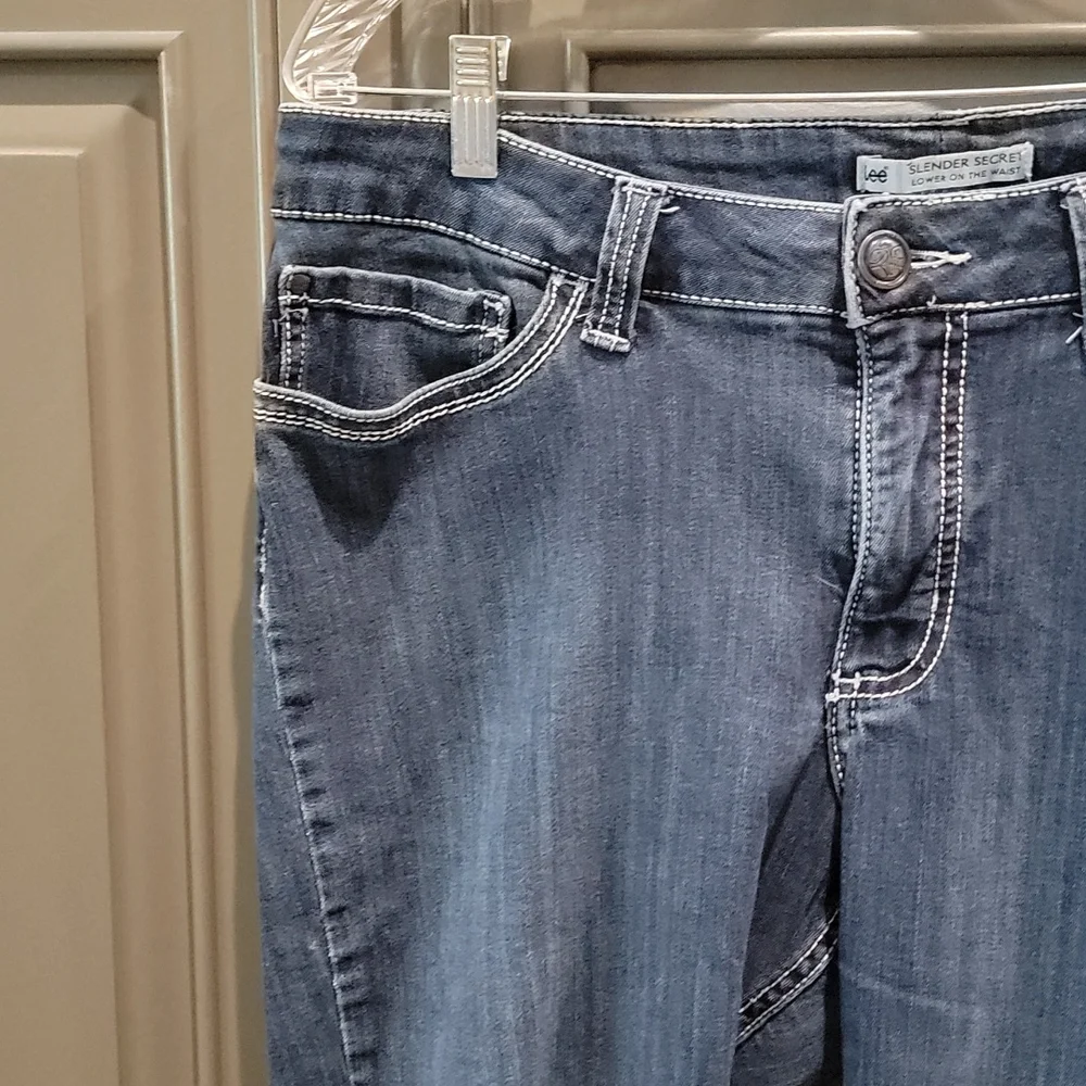 Lee Slender Secret Low Waist 14 Medium Capri - Picture 2 of 9
